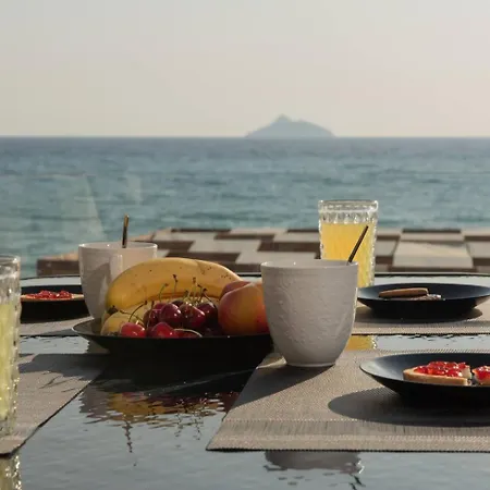 Stella & Eleni Suite With Shared Pool & Open View Kalamaki  Exterior photo